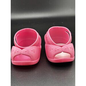 Cabbage Patch Kids Bright Pink Shoes Ankle‎ Straps 2009 OAA Jakks Pacific